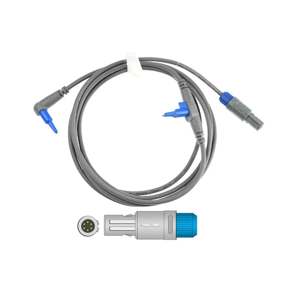 Compatible Fisher Parker Temperature Flow Dual Probe monitor sensor cable 6pin40degree compatible 900MR869, 900MR860 Humidifier