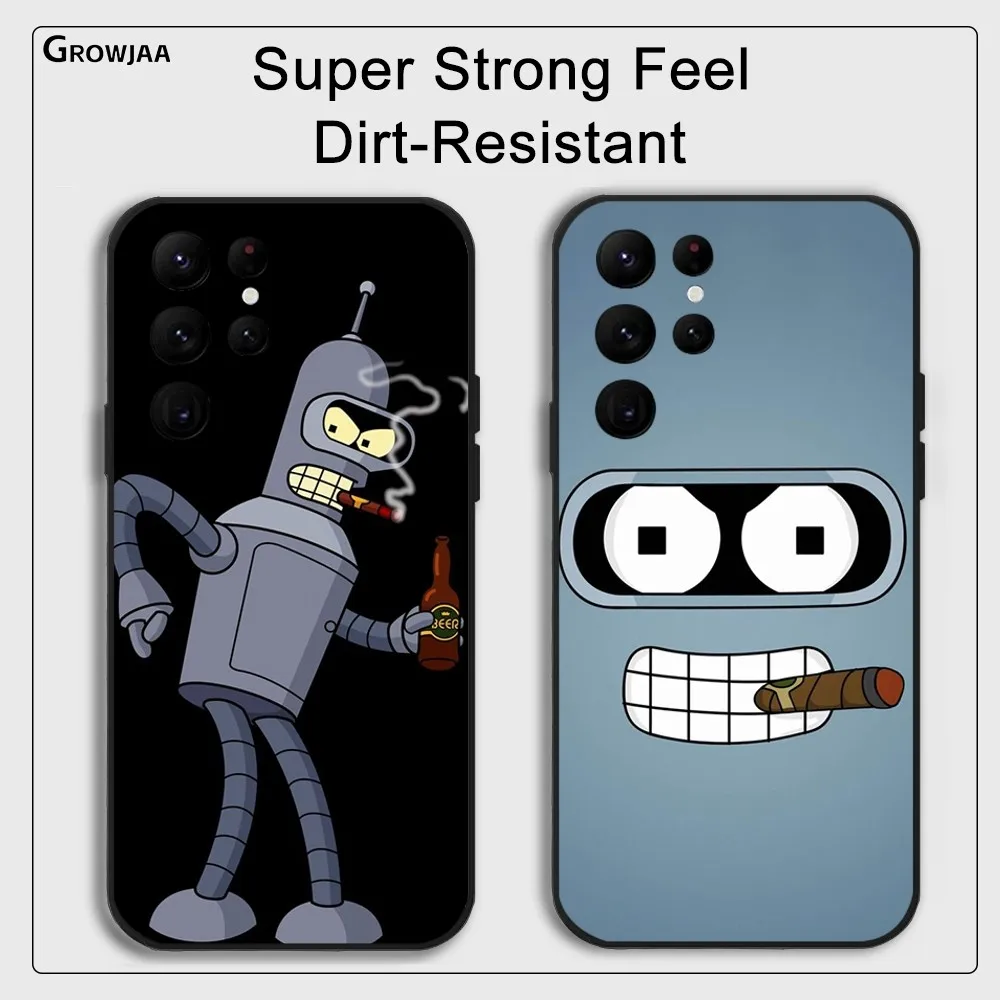 Cartoon Futurama-a B-Bende Phone Case For Samsung Galaxy S25 S24 S22 S23 Ultra S21 S20 Plus 5G Protective Silicone Funda