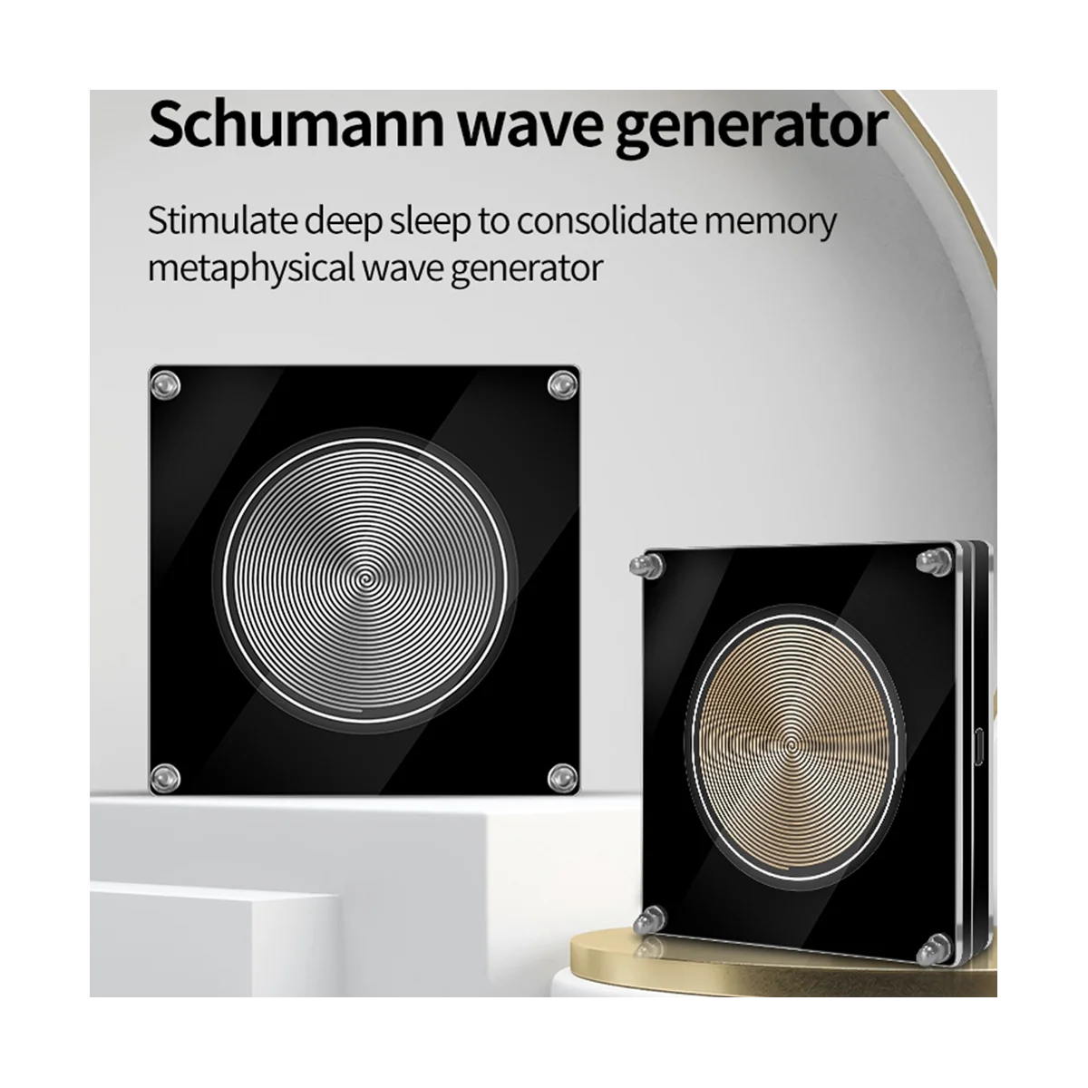 7.8Hz Schumann Waves Ultra-Low Frequency Pulse Generator Sleep Improver Schumann Waves Generator-Gold