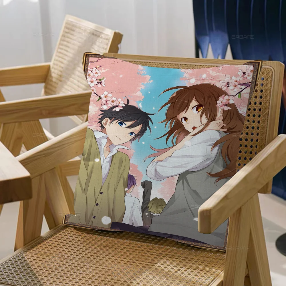 Japanese Classic Anime Horimiya Cushion Cover Decorative Pillow Sofa Home Decor Case Pillow Cases