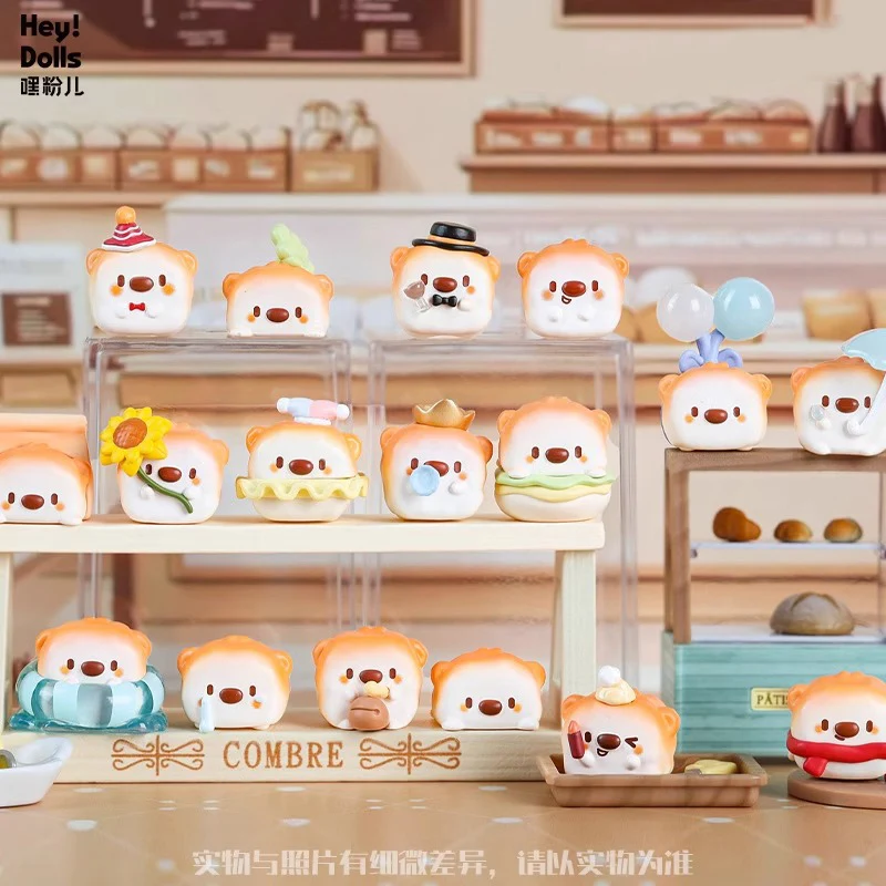 

HeyDolls Bread Dog Mini Doll Blind Bag Toys Kawaii Anime Figure Surprise Mystery box Dolls Desktop Decorations Birthday Gifts
