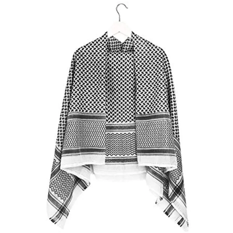 Grand Foulard Arabe pour Homme, 55 Pouces, 140cm, Couverture de Sauna Musulman, Châle Keffiyeh, Bandana, Bonnet Hijab