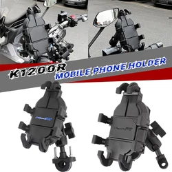 For BMW K1200R K1200S K 1200 R K 1200R Accessories Motorcycle Handlebar Mobile Phone Holder GPS Stand Bracket