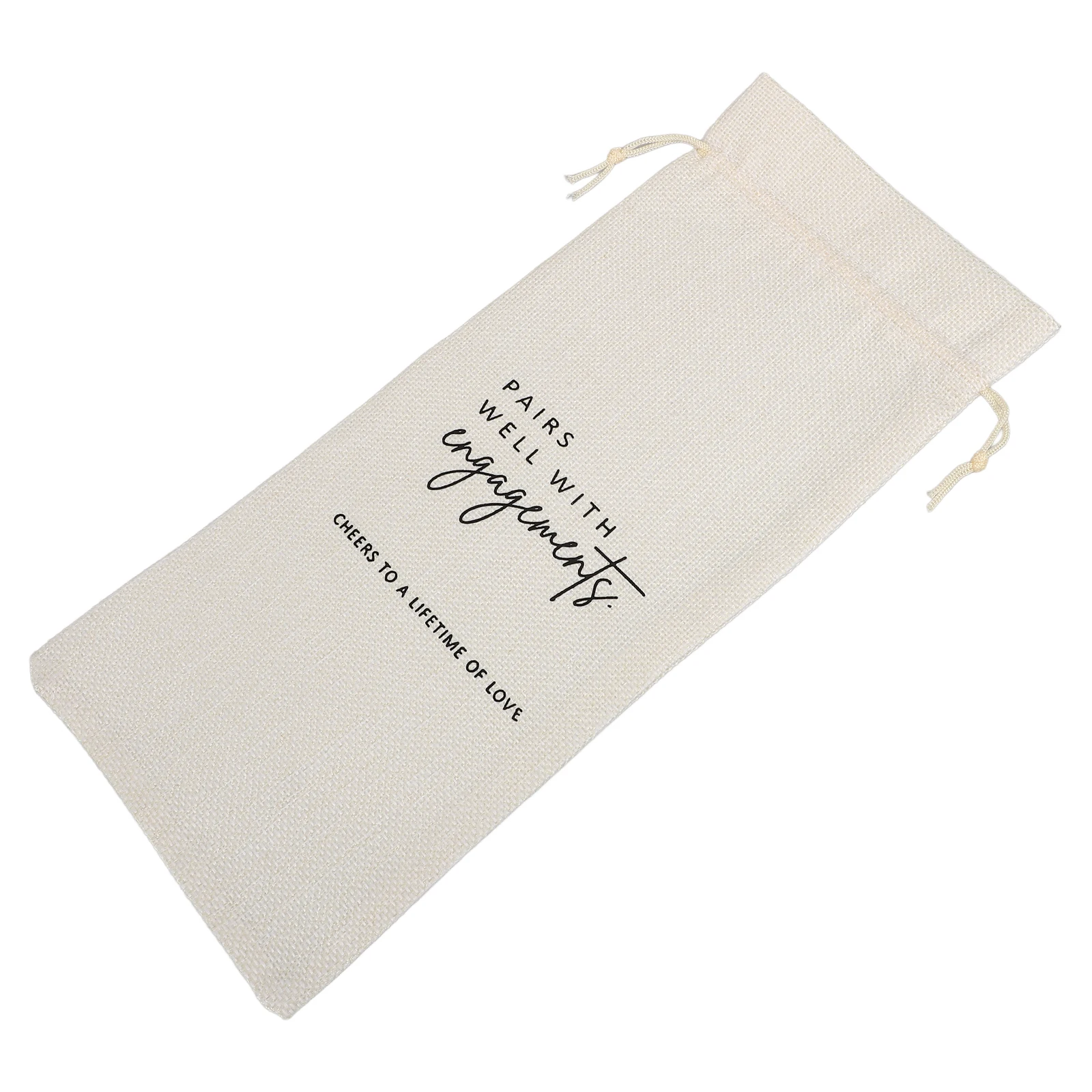 

Fabric Elegant With Drawstring Reusable Wine Packaging Decorative Drawstring Bag Gift Bag For Red Wine Packing