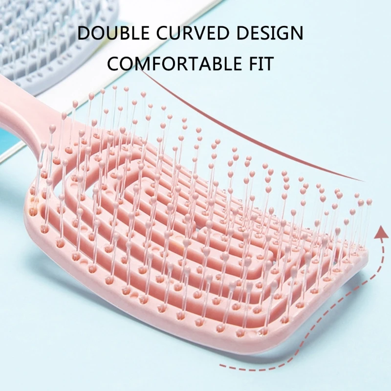 Juego peines para cabello 6 uds., peine para masaje del cuero cabelludo doble cara, peine para peinado navideño