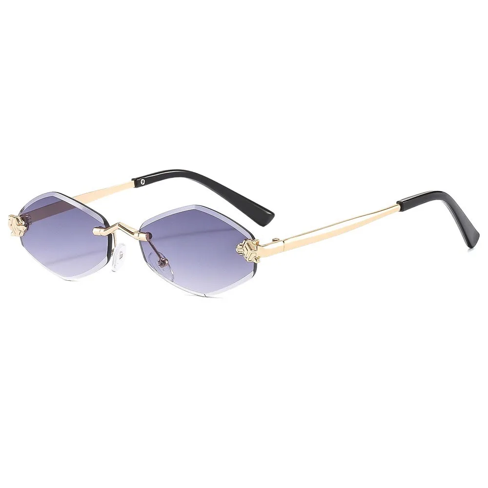 

UV400 Rhombus Sunglasses UV Protection Frameless UV Resistant Cycling Glass Gradient Eyewear Outdoor Sport Sunglasses Holiday