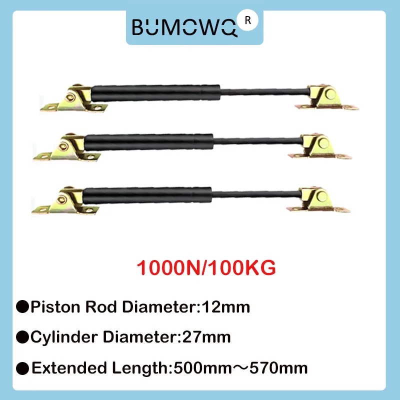 

1 PC 500-570mm 100kg/1000N Universal Strut Bars Machine Gas Spring Car Shock Absorber Furniture Cabinet Hinge Gas Lift