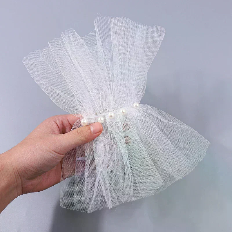 Decorazioni per unghie per nail art Polsino a pieghe finto in pizzo Manicure Puntelli per fotografia Maniche finte Accessori per unghie Forniture Ciondoli