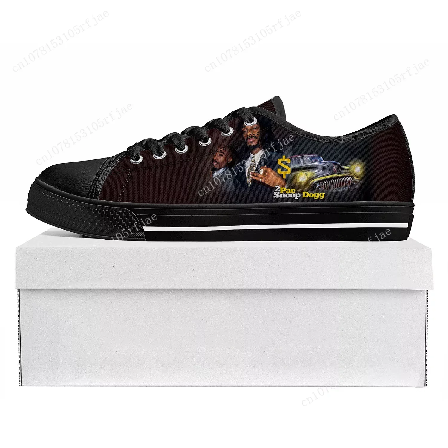 Snoop Dogg Rap Low Sneakers para homens e mulheres, tênis personalizado em lona, sapatos casuais, personalizados, de alta qualidade, adolescente