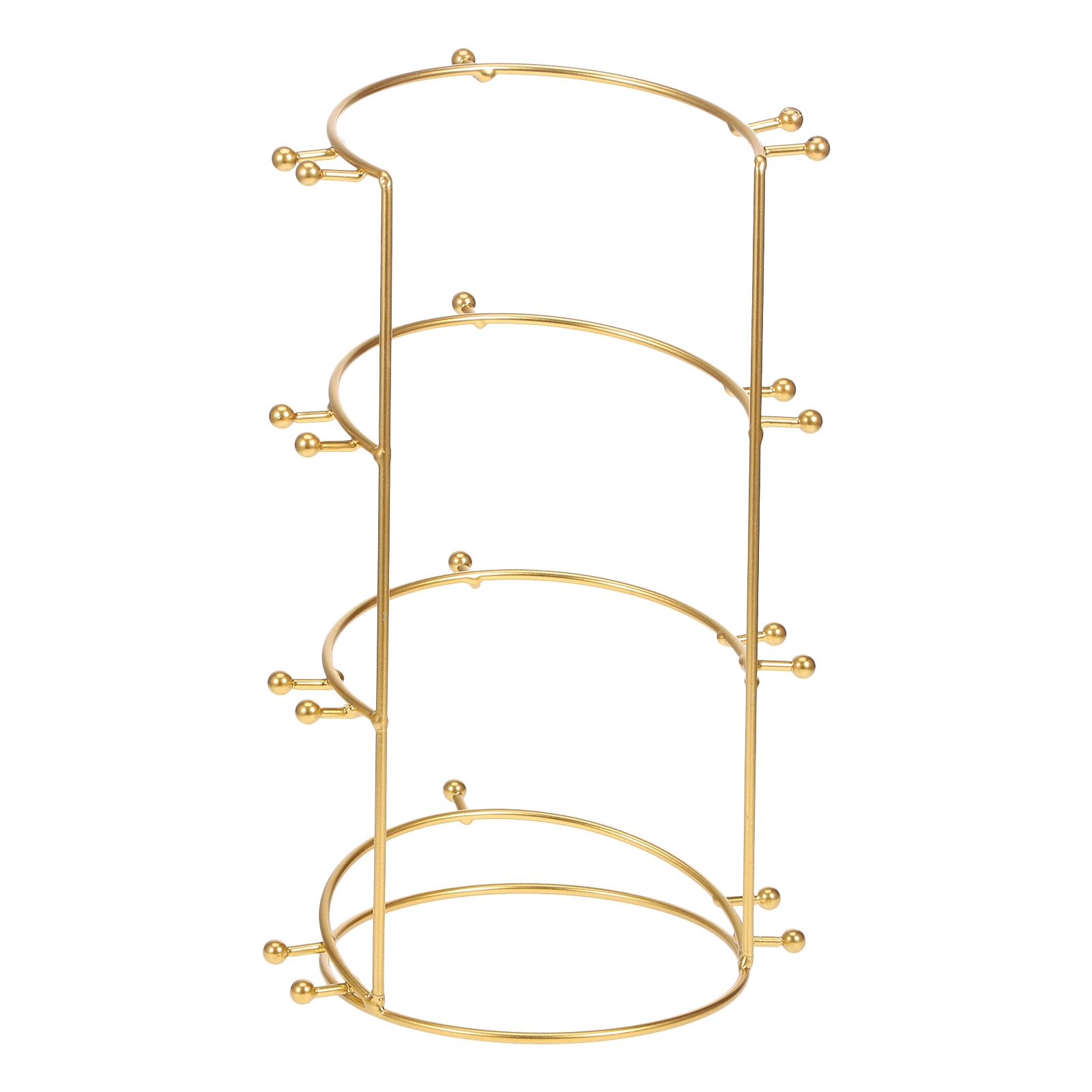 

Настольная подставка для короны, 4-уровневая металлическая стойка для повязки на голову для женщин, держатель для повязки на голову с короной, стойка для головы
