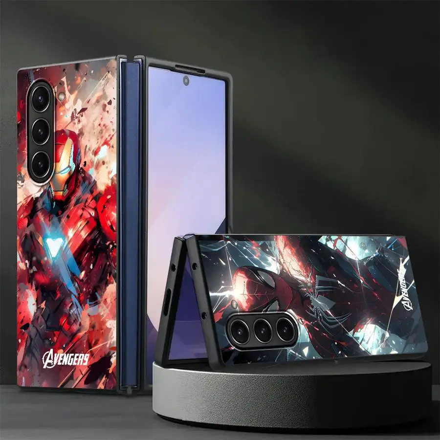 

Крутой чехол Marvel Anime Heroes для Samsung Galaxy ZFold5 ZFold7 ZFold3 ZFold6 Z Fold 7 6 5 4 3 ZFold4, задняя крышка телефона