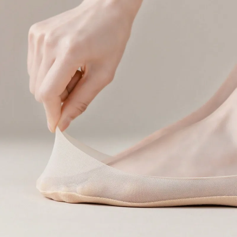 5 Pairs Women Socks Summer Thin Low Cute Socks Solid Color Breathable Invisible Socks For Women image 5
