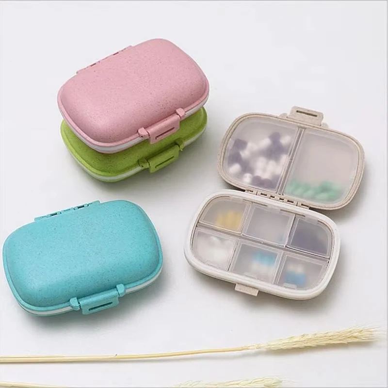 Mini Portable Pill Box Travel Drug Organizer Fish Oils Vitamin Holder Storage Organizer Medicine Container Splitters Pill Case