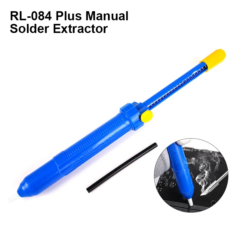 RELIFE-RL-084 Plus, potente potencia de succión, instrumento Manual de eliminación de estaño para reparación de soldadura electrónica, dispositivo de succión de estaño