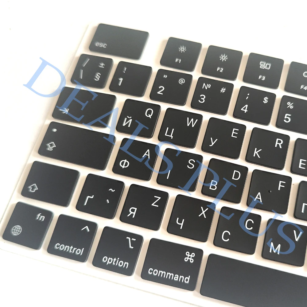 Zestaw ukraińskich nakładek na klawisze do Macbook Pro Air M1 M2 M3 A2442 A2485 A2779 A2780 A2918 A2992 A2991 A2681 A3113 A2941 A3114 A3186 A3185 — zdjęcie produktu 2