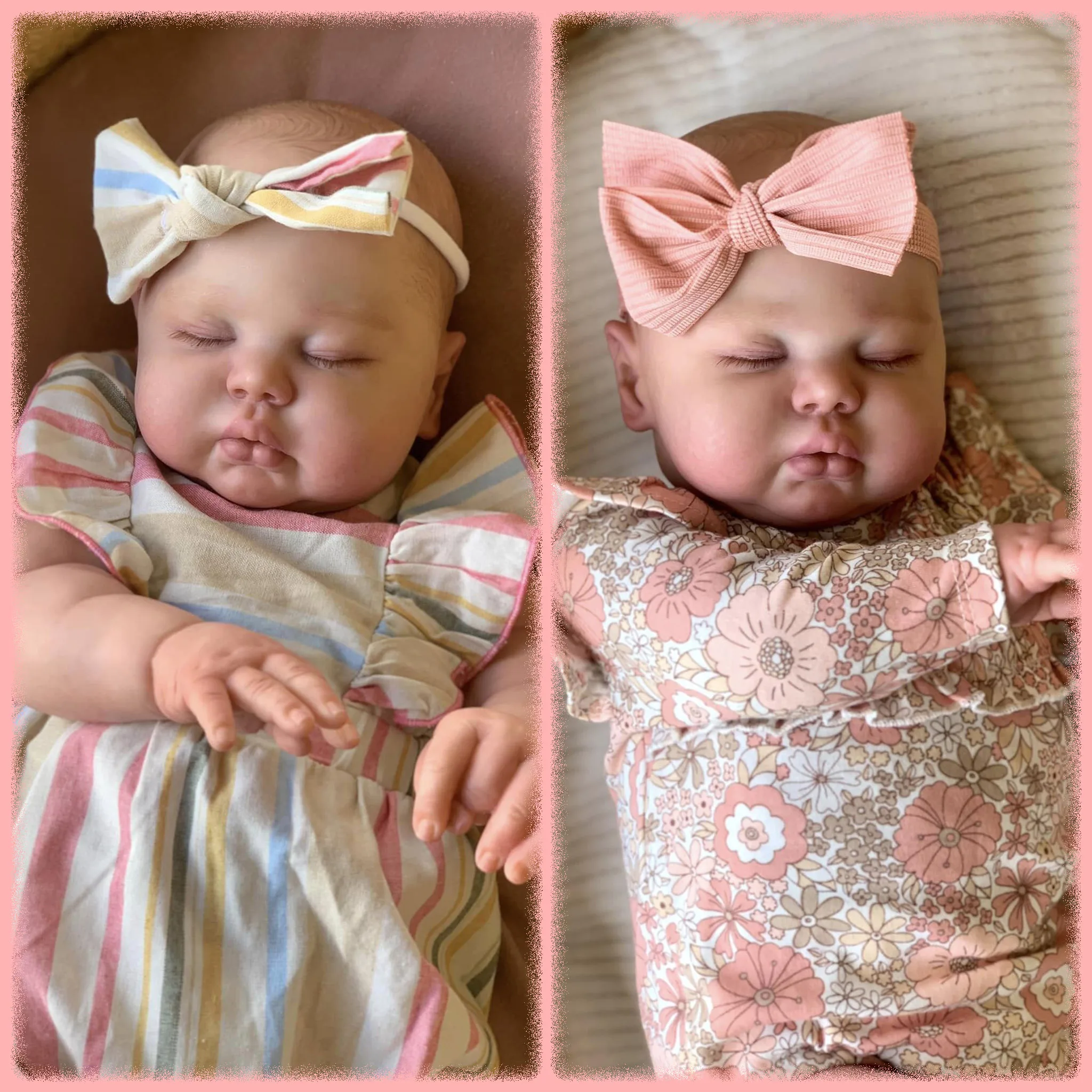 

24'' Pickle Sleeping Soft Cloth Body Reborn Doll Lifelike Multiple Layers Painting 3D Skin With Visible Veins Hand Draw Hair