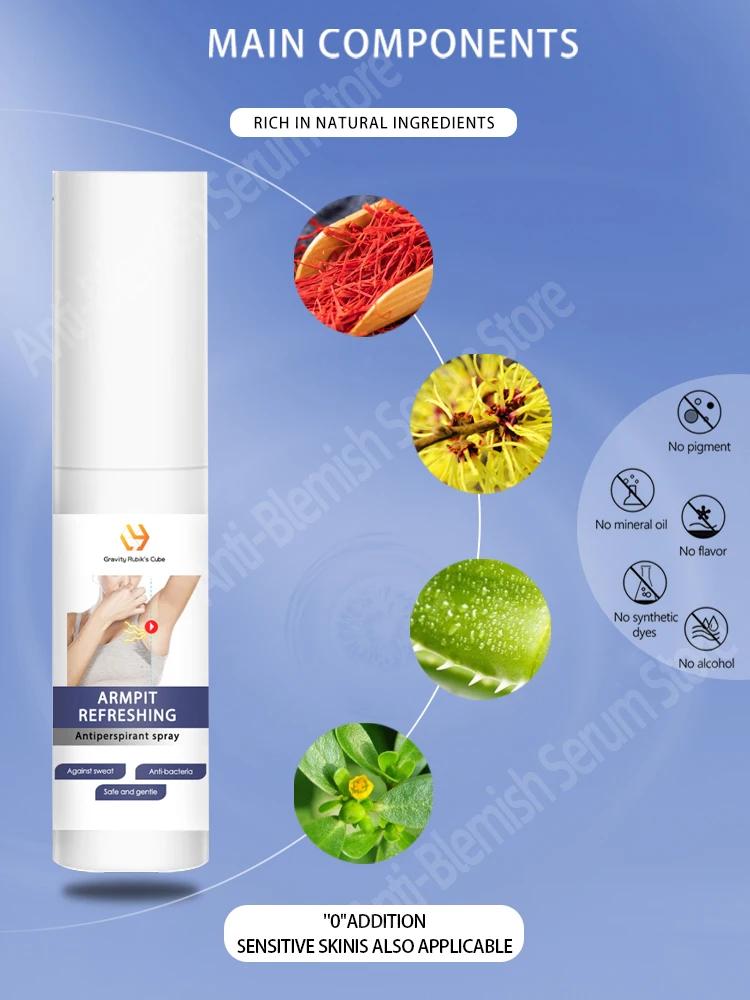 Underarm Deodorant Cream Clean Armpit Deodor Body Cleaning Sweat Odor Whitening Refresh Antiperspirant Long Lasting Aroma Serum