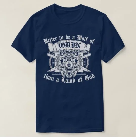 Funny Vikings Humor Quotes Odins Wolf Fenrir T Shirt. Short Sleeve 100% Cotton Casual T-shirts Loose Top Size S-3XL