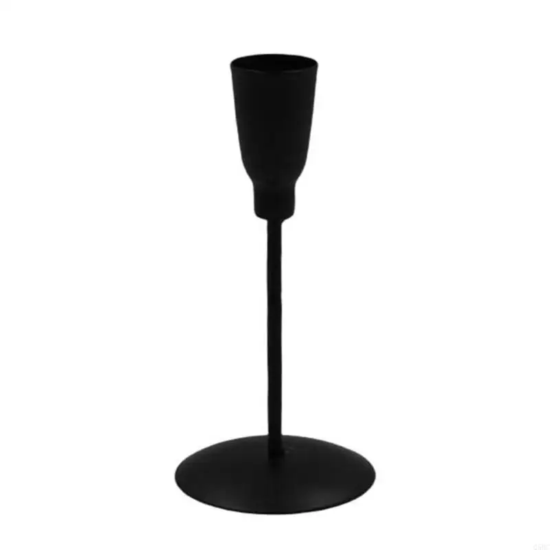 Nordic Table Centerpieces Metal Stand Simple Iron Tapered Holder Candlestick for Home Warmth Enhancement Q5WC