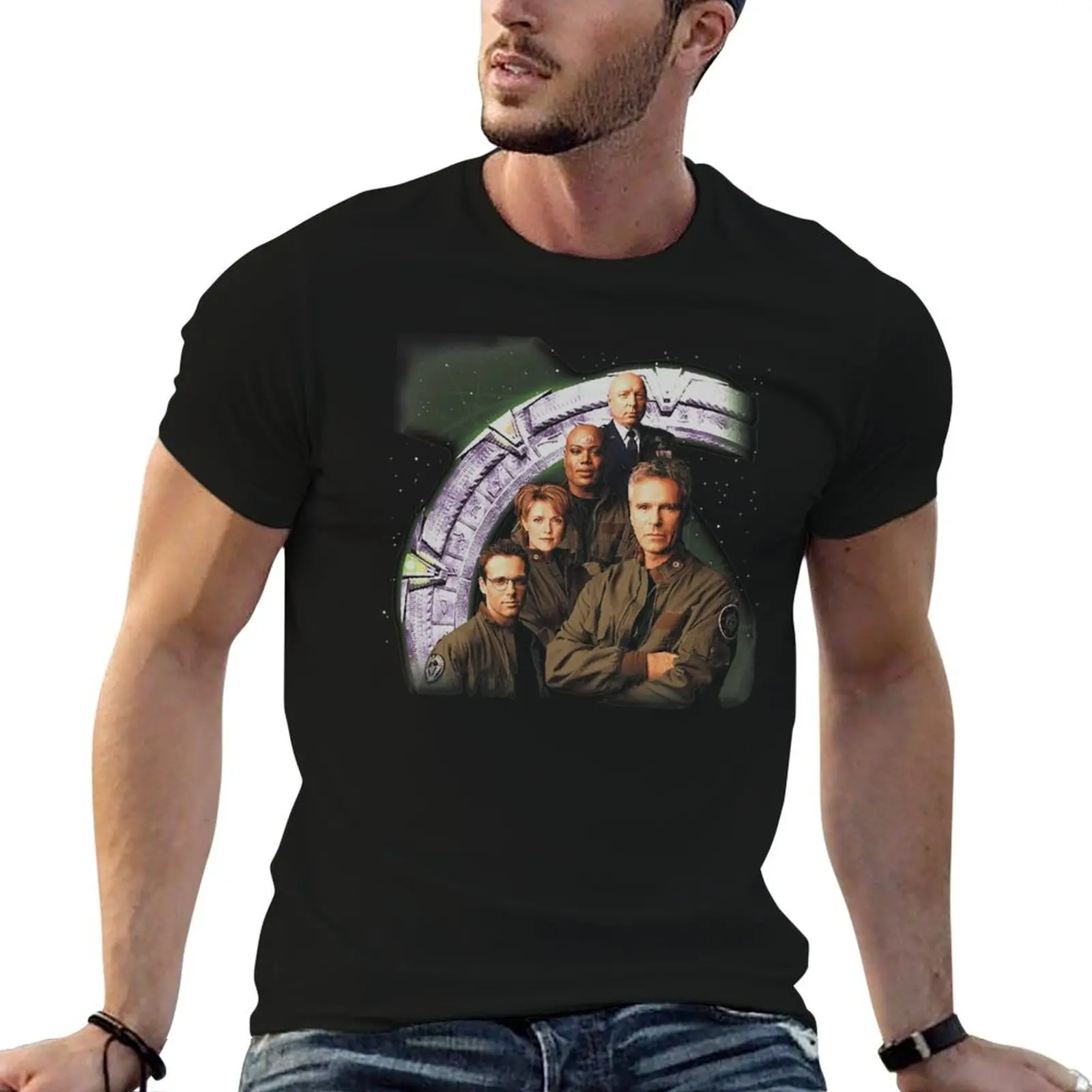 

Stargate SG1 T-Shirt man t shirts cotton anime tshirt T-Shirt