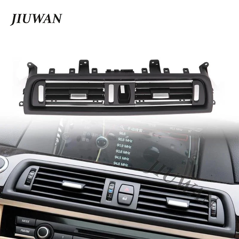 

Передний ряд автомобиля, центральная розетка для кондиционера, вентиляционная панель, решетка, внутренняя молдинги, панель для BMW 5 серии F18 2010