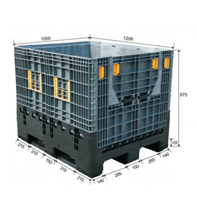 Bulk Folding Crate Big Container For Storage with Lids