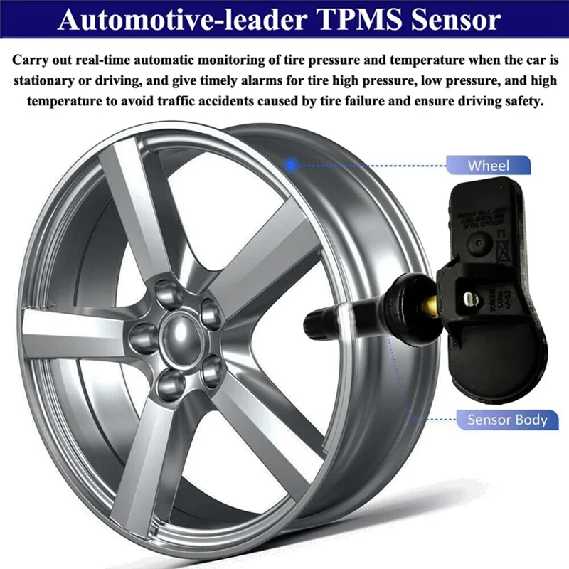 

4Pcs Car TPMS Sensor Tire Pressure Sensor 107481200B For Tesla 3 2018-2020 S 2014 X 2016 Tire Pressure Monitor Parts Accessories