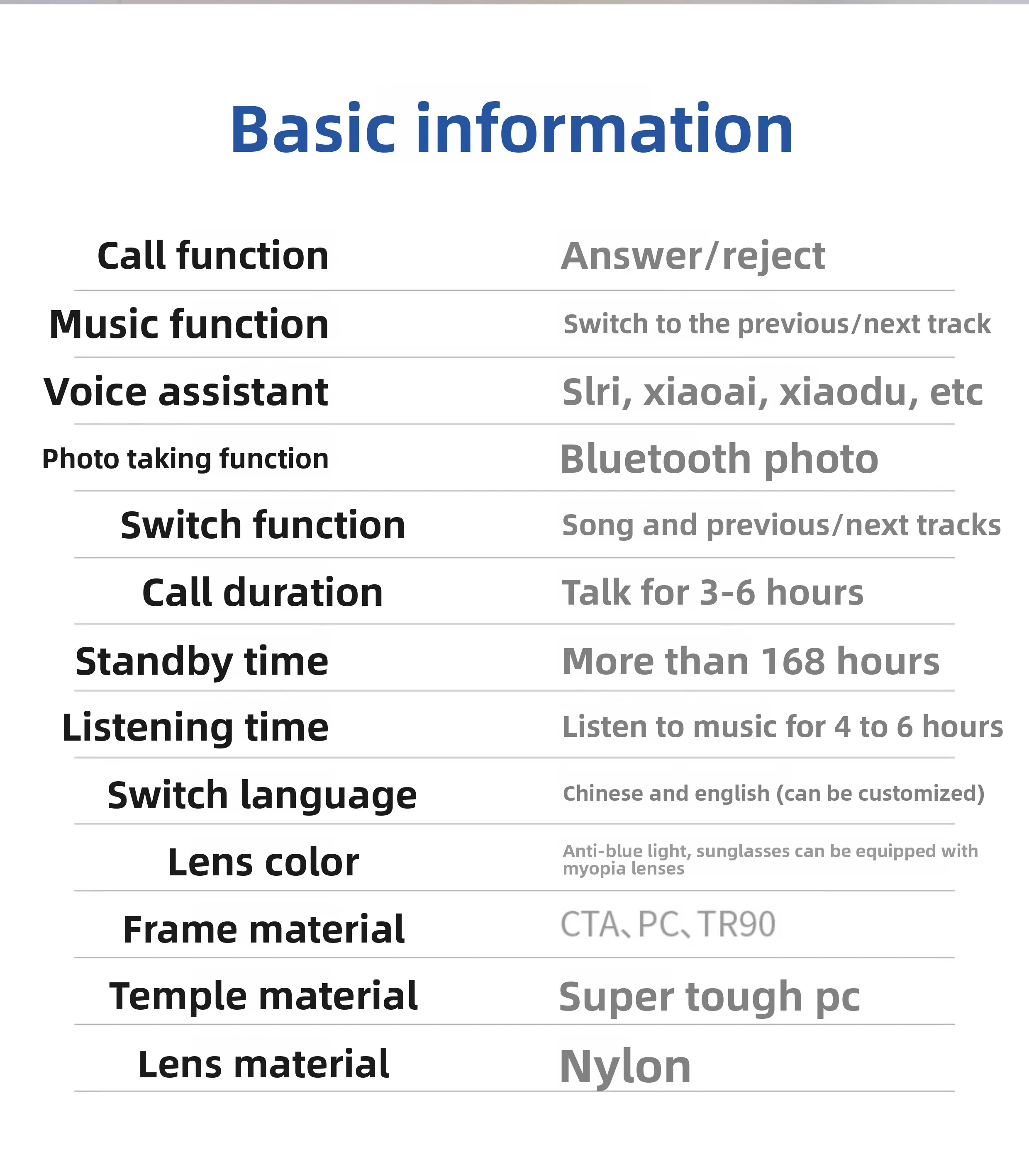 スマートBluetoothグラス オープンイヤーオーディオサ - Blue Light Blocking Smart Audio Glasses のレビューと価格