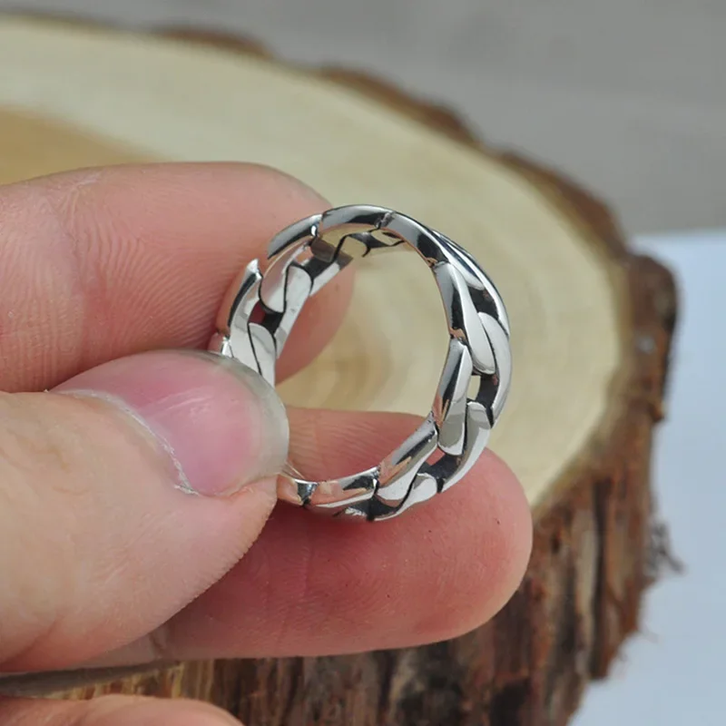 Belong Together 925 Sterling Silver Rings For Couple Punk Rock Style Wedding Bands For Couples Ring Jewellery Lovers Gifts