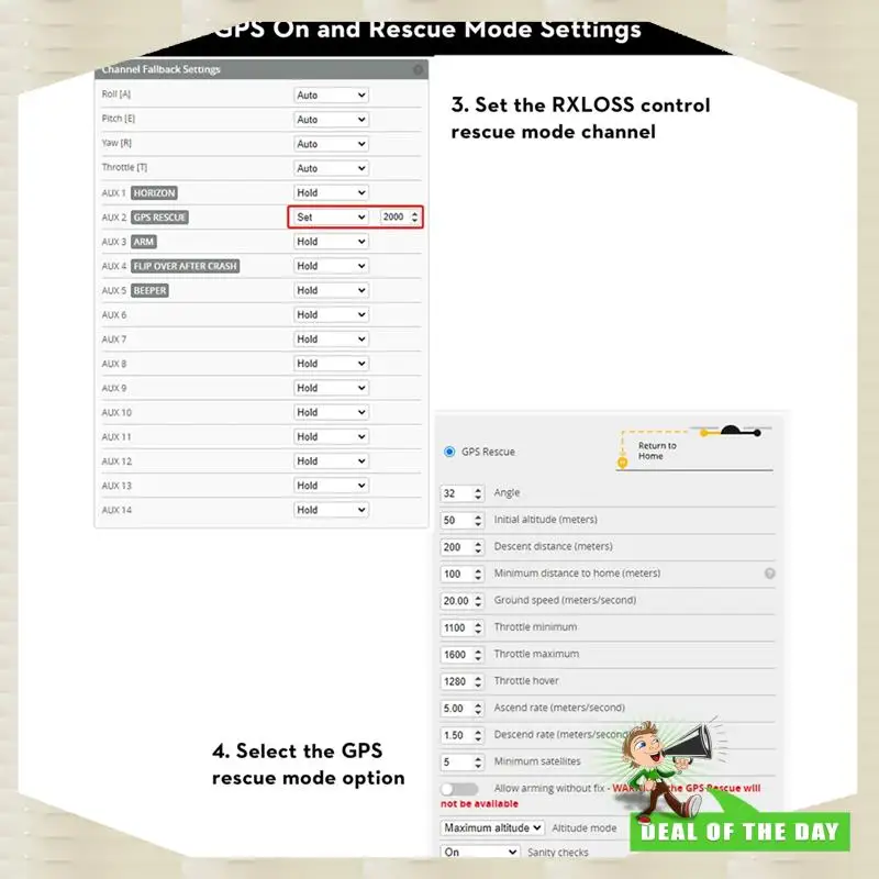 تسليم خلال 24 ساعة لطائرة بدون طيار FPV QMC5883L 72 وحدة GPS لقناة البحث لـ FLYWOO GOKU GM10 Pro V3 مع بوصلة