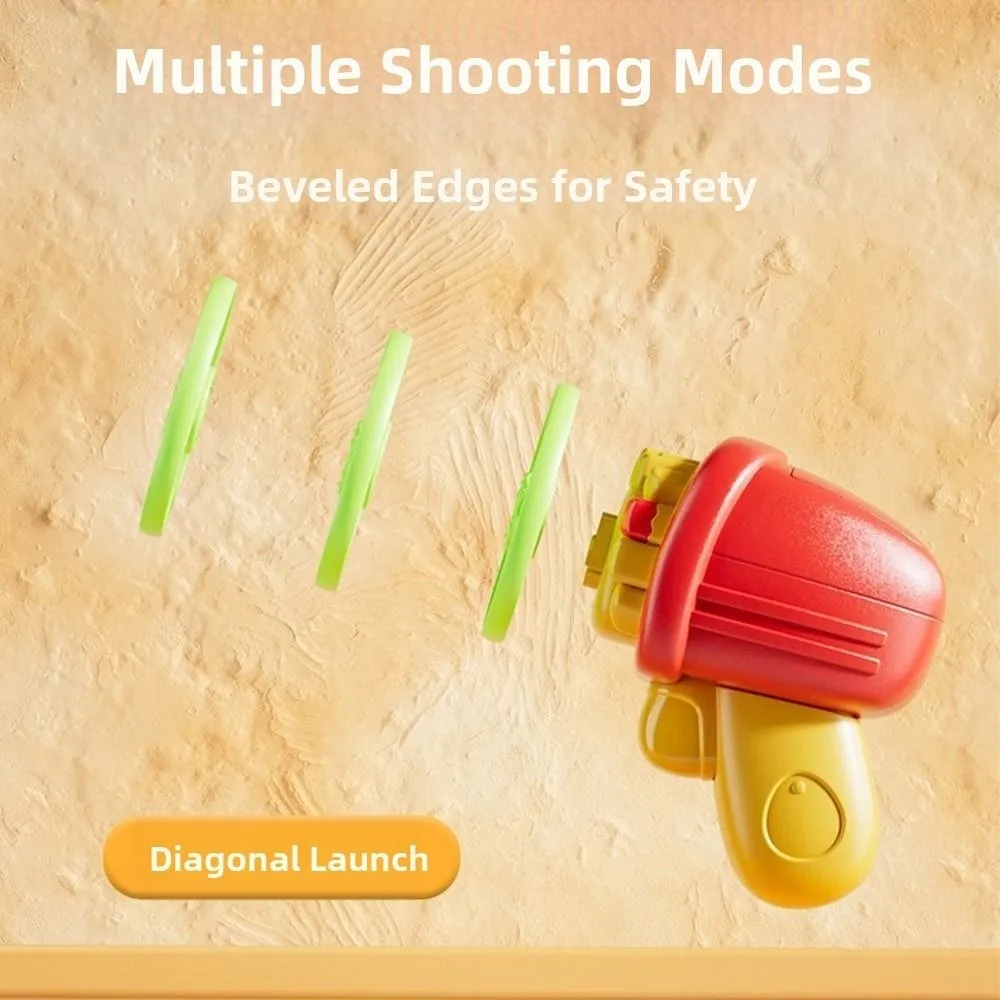 2 in 1 Giroscopio Disco Volante Soaring Elica Design Romanzo Rotante Giroscopio Lanciatore Burger Patatine Fritte Forma Bambini Giocattolo Luminoso Gioco All'aperto