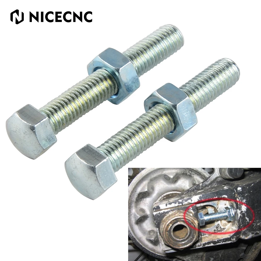 

M8x50mm Chain Adjuster Bolt Kit For Honda Yamaha Suzuki Kawasaki BMW Ducati