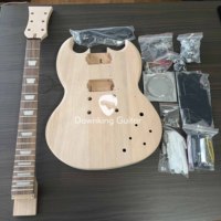 DIY Electric SG guitar kit mahogany body and neck rosewood FN HH pickups Free Shipping