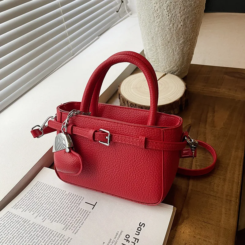 

2025 Solid Color Tote Bag for Women - Stylish Crossbody Shoulder Purse, Spacious Minimalist Square Bag with Adjustable Strap