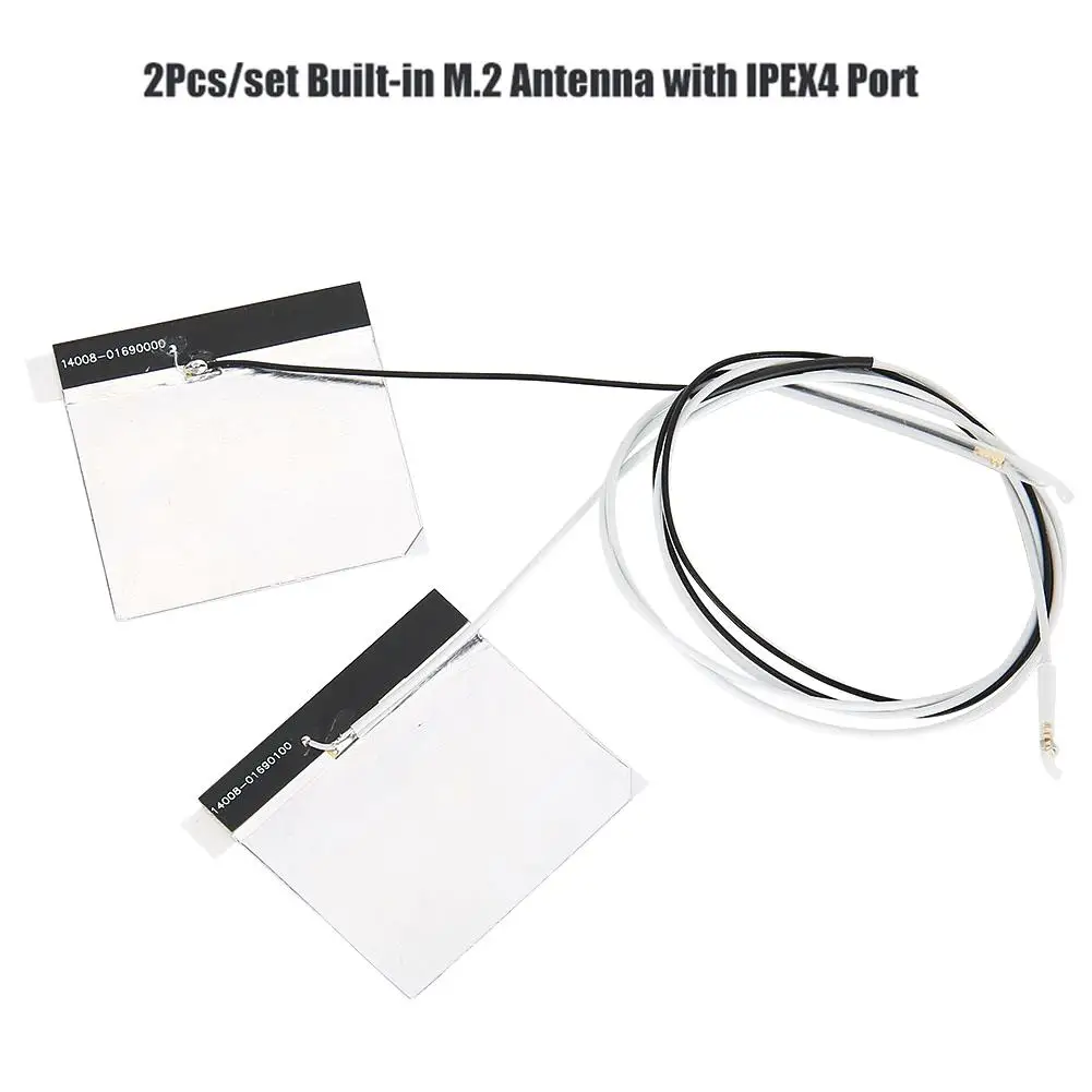 2Pcs DIY IPE Gene4 WiFi Antenna Set with IPEX4 Port for M.2 NGFF 2.4/5G