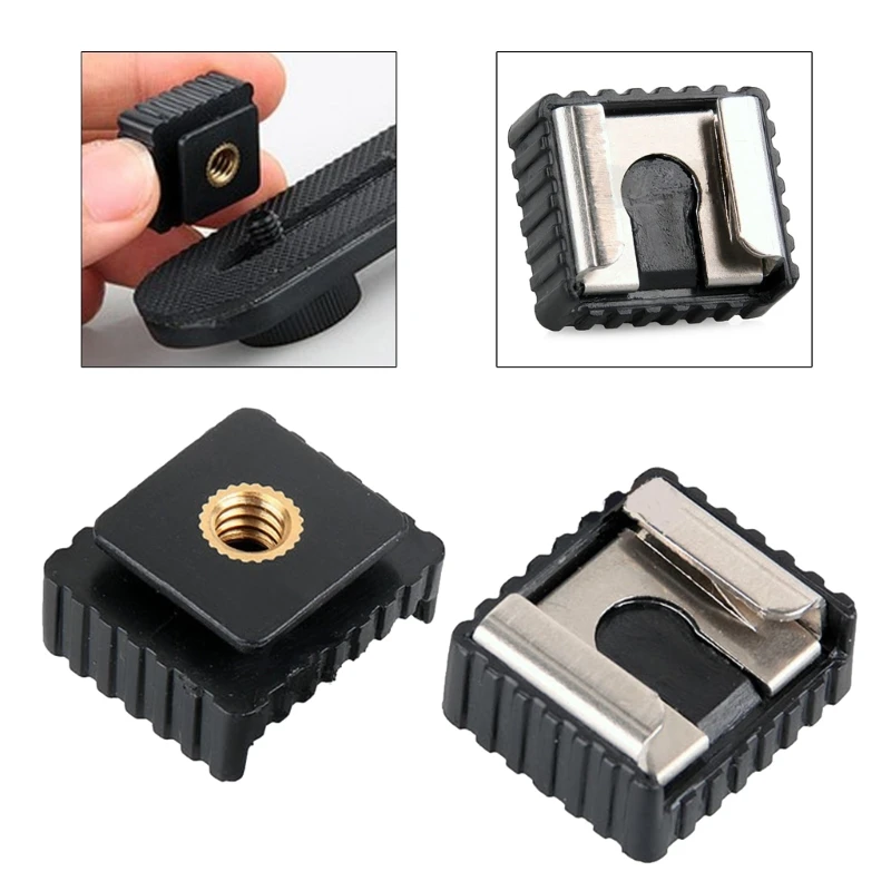 1Pcs SC-6 SC6เย็นรองเท้าร้อนมาตรฐานอะแดปเตอร์ Mount Hotshoe ถึง1/4สำหรับแฟลชขาตั้งกล้อง