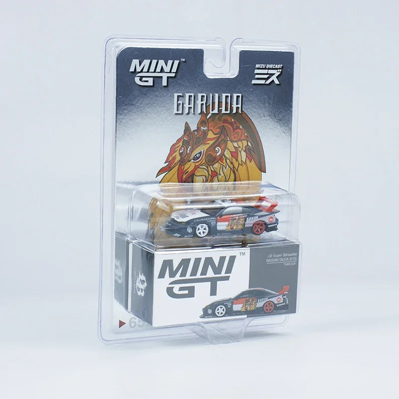 MINI GT 1:64 modello di auto LB-Super Silhouette S15 Silvia Garuda lega Die-Cast Vehicle #652