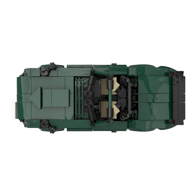 363pcs MOC City Champions 74' Datsun 240z 260z Z Spyder Convertible S30 "Green Mamba" Model Building Blocks Christmas Gift DIY - view 4