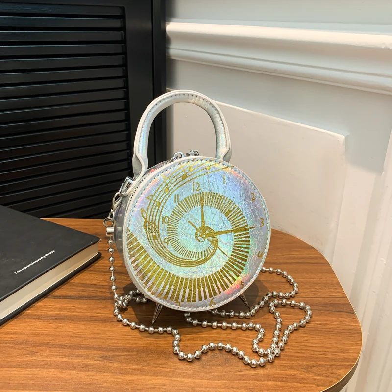 

Trendy Pu Crossbody Bag for Women Solid Color CHAINS Rectangle Party Bag Fashion Exquisite Purse Suitable for Evening Parties