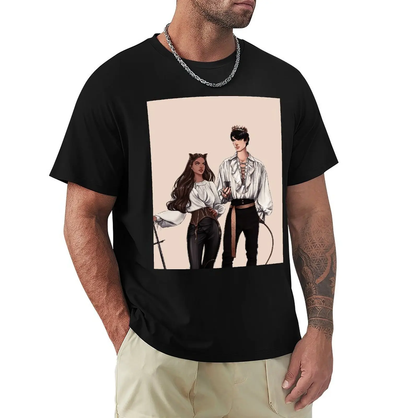 High Queen and High King of Elfhame. T-Shirt Basic Simple Casual Short Sleeve Tee