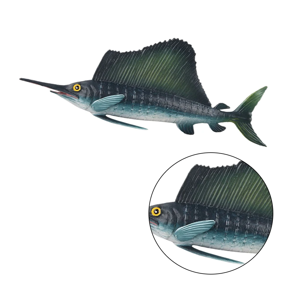 

Simulated Sailfish Premium Plastic Marine Animal Ornament Lifelike Home Decoration Kids Solid For Handicraft