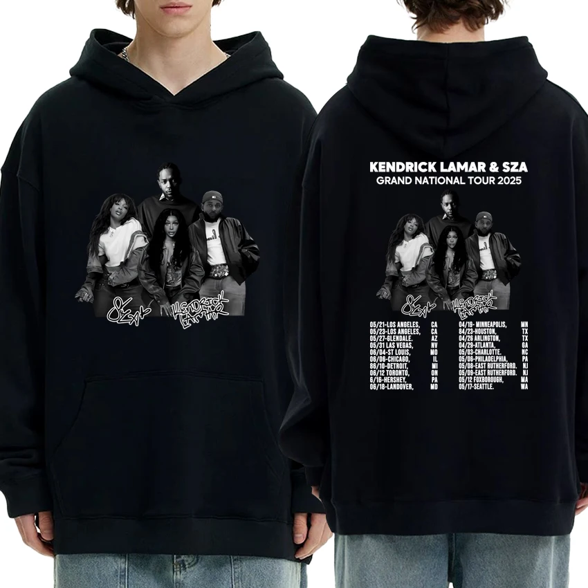 

Hot sale Kendrick Lamar & SZA Grand National Tour Hoodie Fleece Autumn Winter Sweatshirt Men Women Long sleeve Pullover Unisex