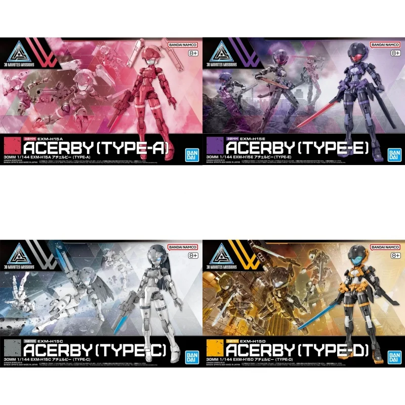 

Bandai Original 30MM 1/144 EXM-H15E アチェルビー Acerby (TYPE-E) Assembly Model Toys Collectible Model Ornaments Gifts For Children