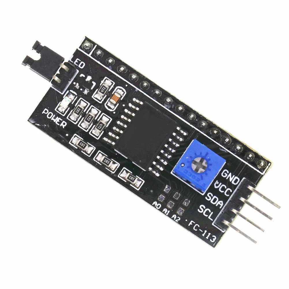 For Microcontroller Systems IIC Interface Board I2C LCD Adapter Sensor Interface PCB Color Black Lcd Display Control Module