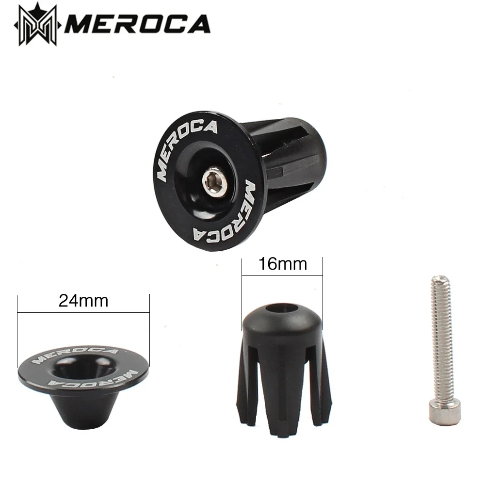 MEROCA Mountain Bike Aluminum Alloy Inflated Lock To Connector Road Bicycle Handlebar End Cap