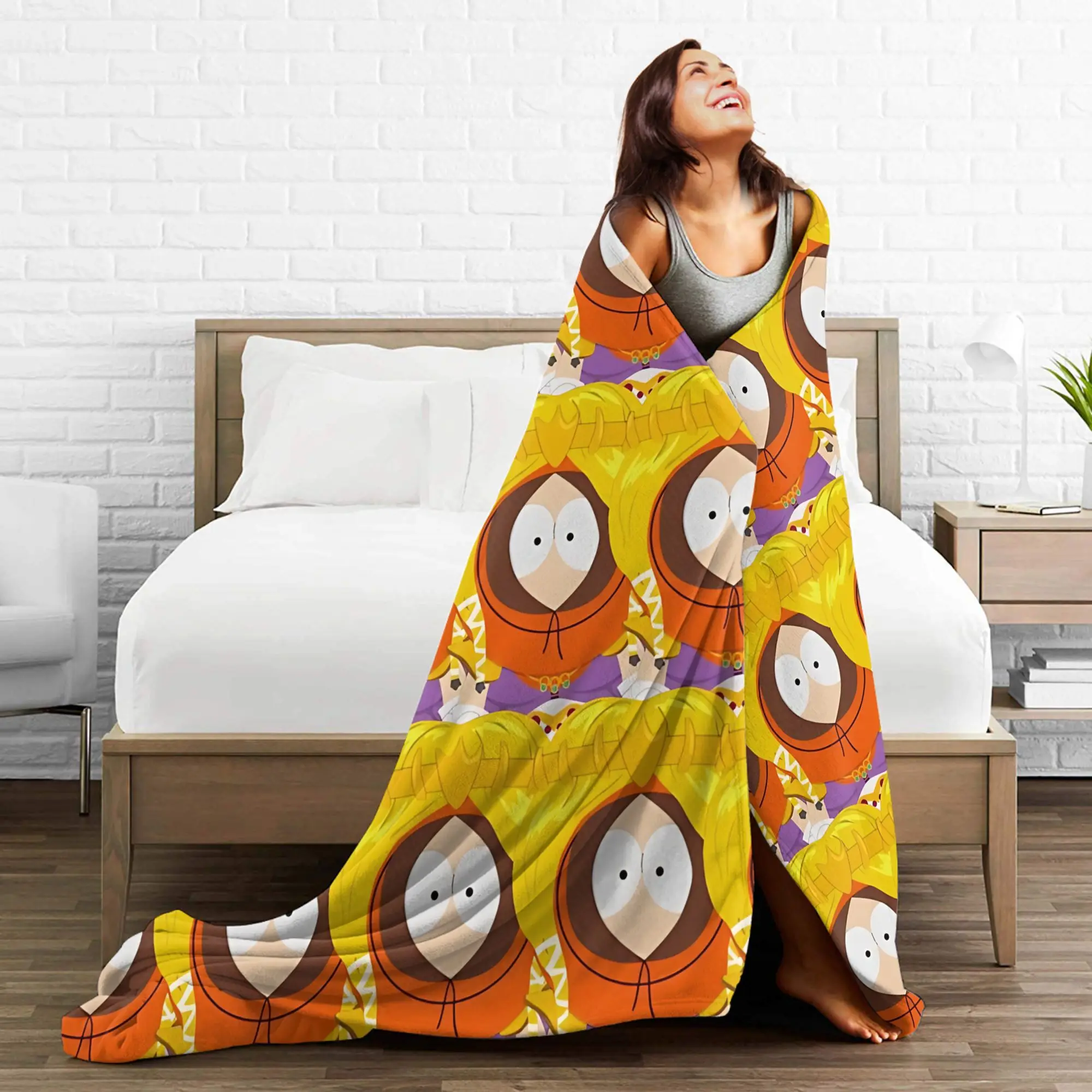 プリンセス・ケニー・サウス・パークス ブランケット ウール ヴィンテージ ソフト スローブランケット ホーム レストラン デコレーション用