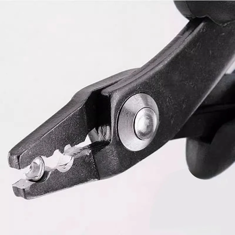4/5 mm Perlen-Crimpzange, Crimp-Werkzeug, professionelle Perlenschmuckzange, Crimp-Perlen aus Kohlenstoffstahl, Handwerkzeug – Detail 3