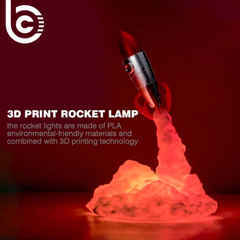 2022 Newest Dropship 3D Print Saturn V Lamps Rechargeable Night Light Apollo 5 For Moon Land Space Lover as Room Decoration