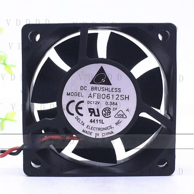 

LL FOR 1PCS Delta AFB0612SH DC12V 0.38A 6cm 2-wire cooling fan 6025
