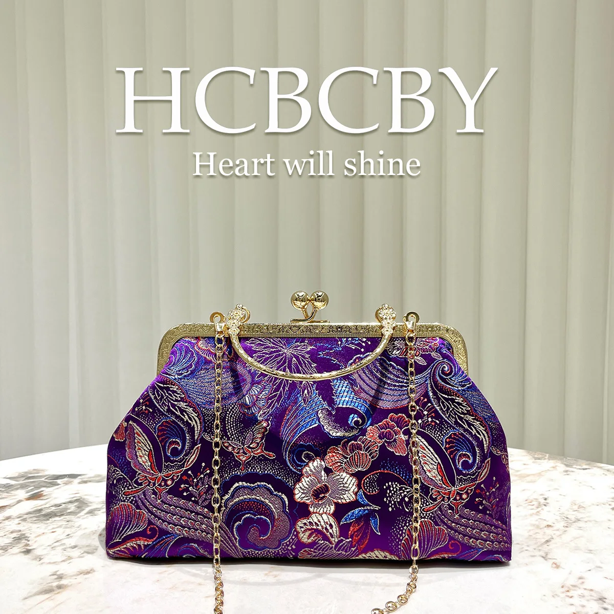 

Fashion Embroidery Bag Tote Shoulder Crossbody Chain Women Handbag Embroidery Chinese Cheongsam Female Bags Clutch Purse